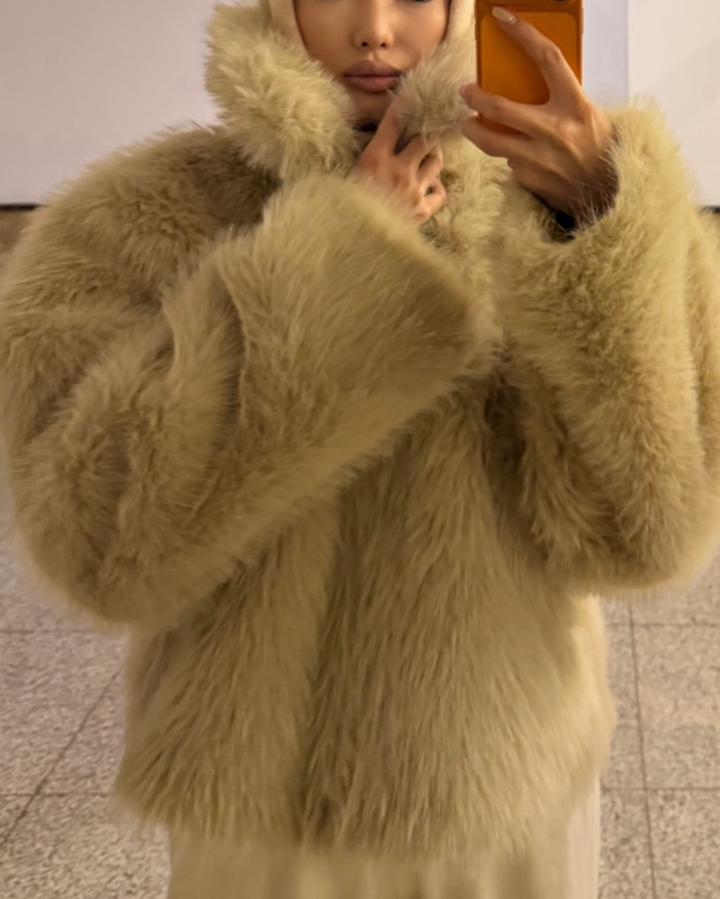 Полушубок из искусственного меха Zara