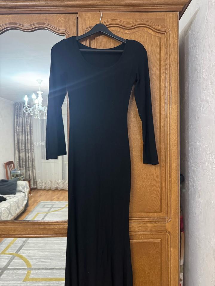 Zara Черное платье макси