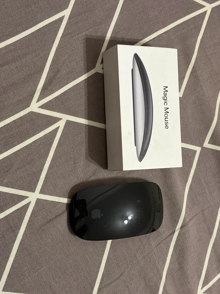 Беспроводная мышь Apple Magic Mouse (черный цвет).