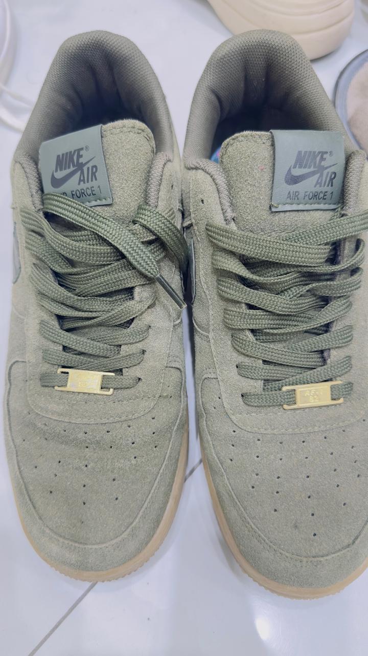 Кроссовки Nike Air Force 1 Suede (Оливковый / Хаки)