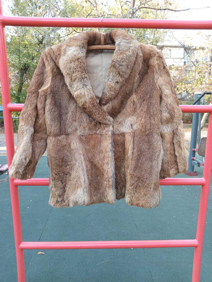 Винтаж Кроличья шуба