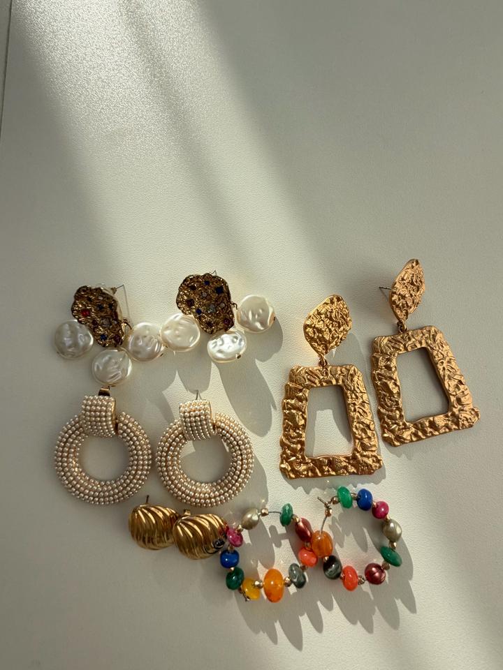 Серьги разных брендов Zara, mango также ручная работа