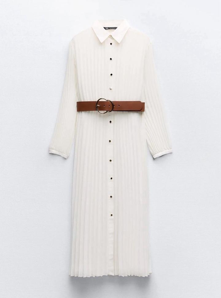 Белое платье ZARA