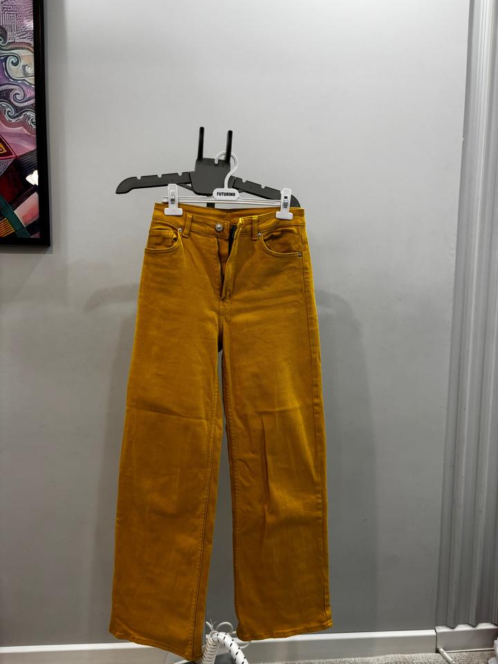 H&M джинсы желтые