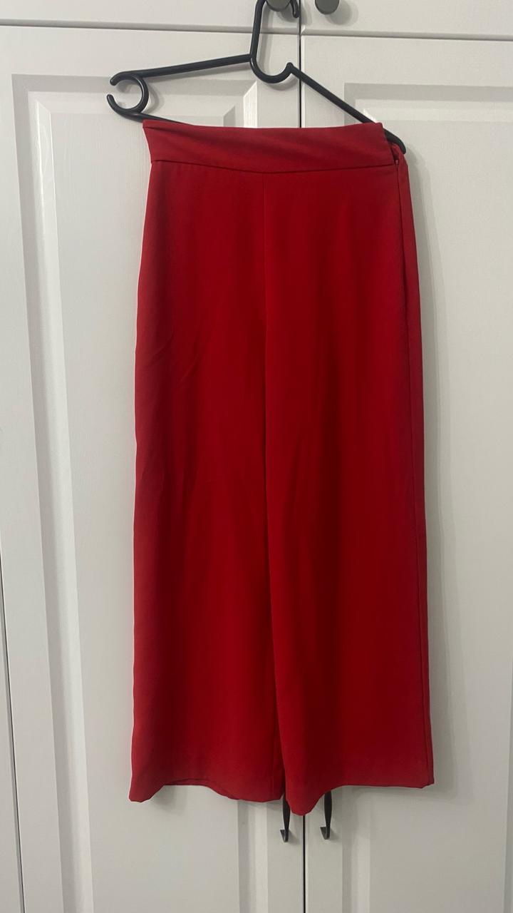 Zara Красные кюлоты Зара