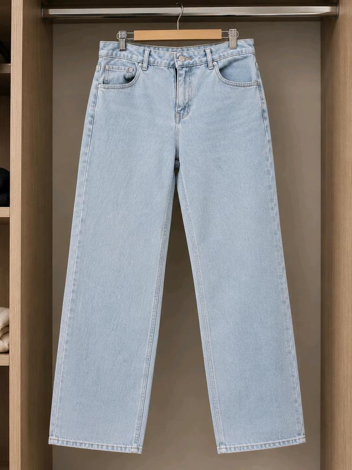 Мужские голубые джинсы Wide Leg / Straight