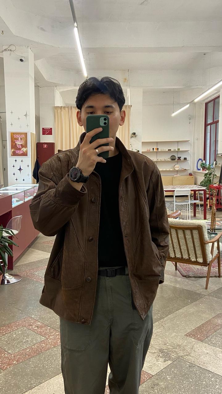 vintage leather jacket