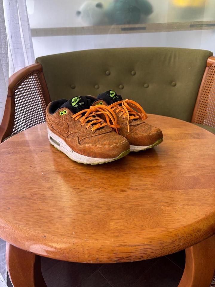 Nike Air max 1 FB Orange Leopard кроссовки 38 рр