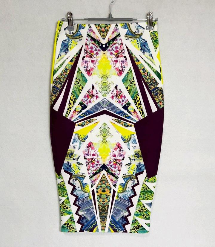 Юбка River Island р S/M (44) карандаш зауженная миди летняя футляр стрейч