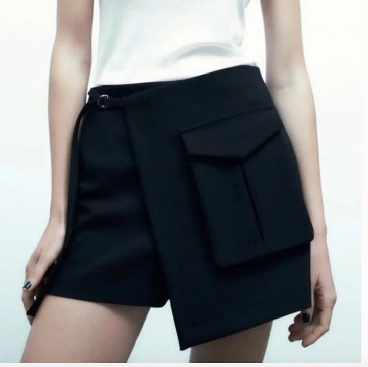 Zara Юбка-шорты с накладным карманом