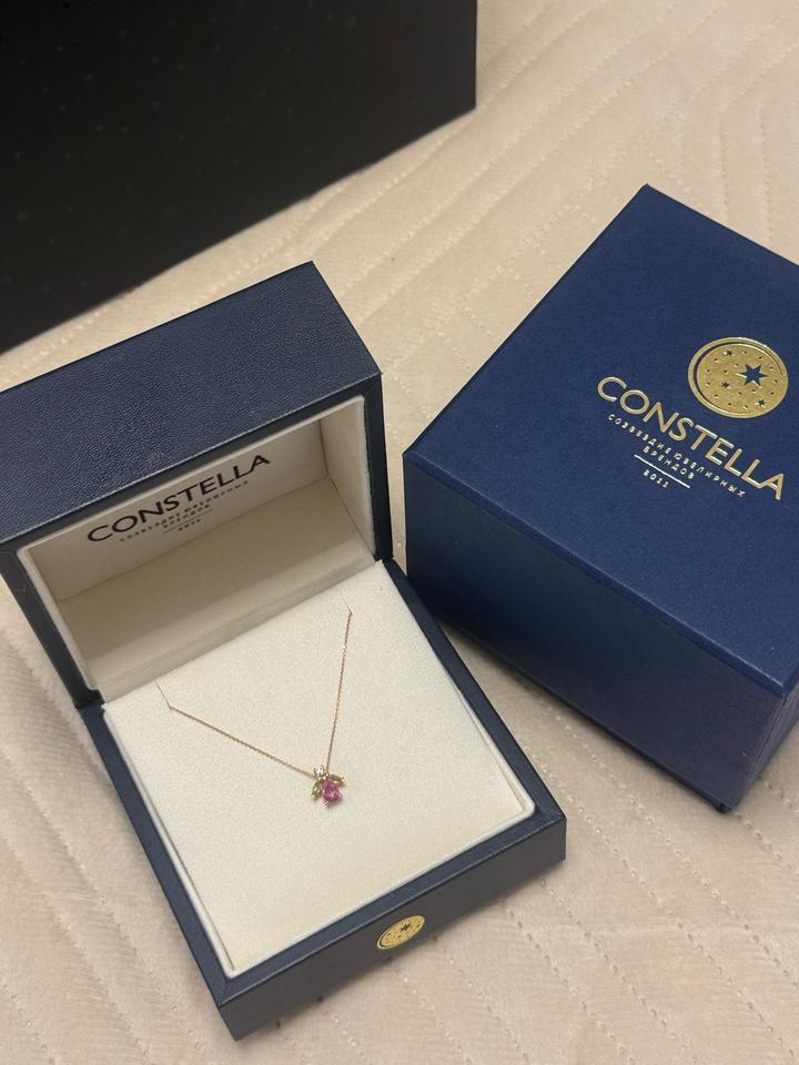 Constella Золотое колье с драгоценными камнями