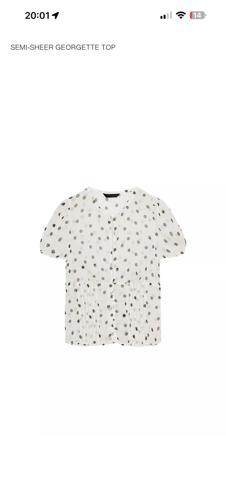 Блуза Zara в горошек