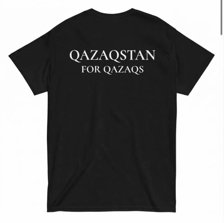 Футболка с принтом QAZAQSTAN FOR QAZAQS