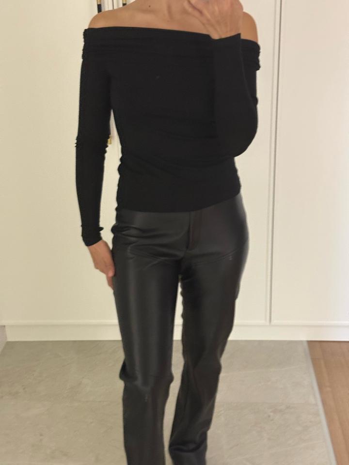 брюки LOVE REPUBLIC из экокожи 42 размер