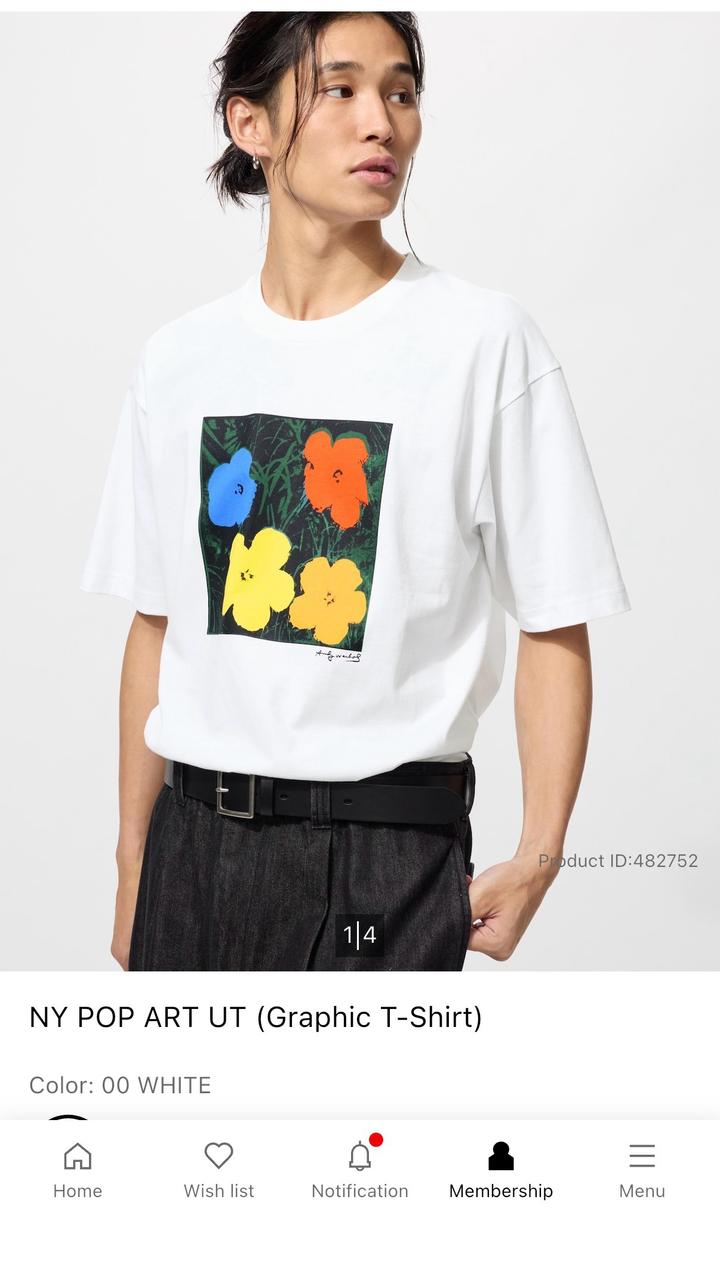 Футболка Uniqlo с принтом