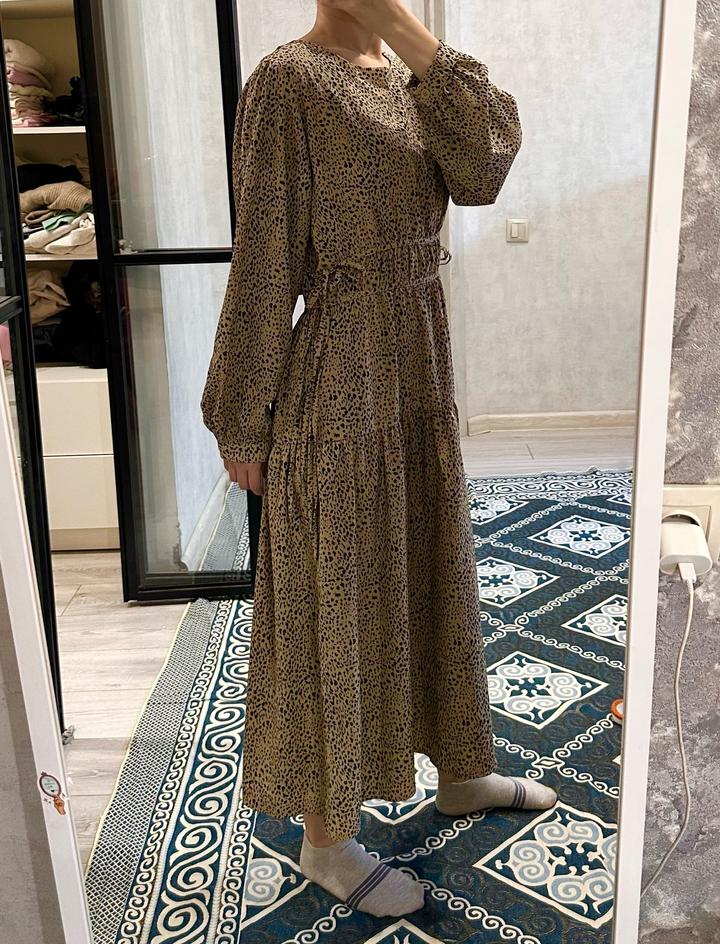 Платье в леопардовый принт