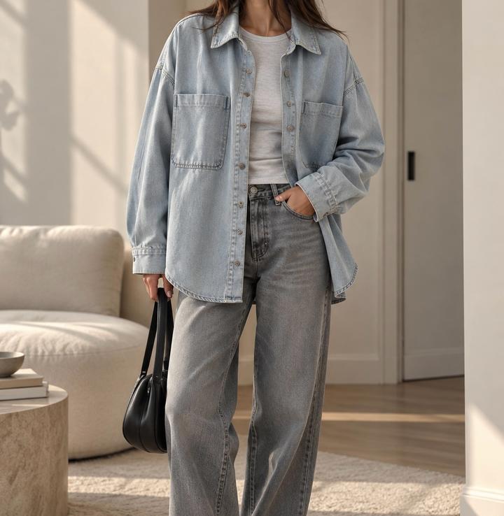 Zara Джинсовая рубашка
