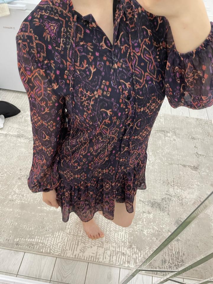 Zara Платье мини с принтом
