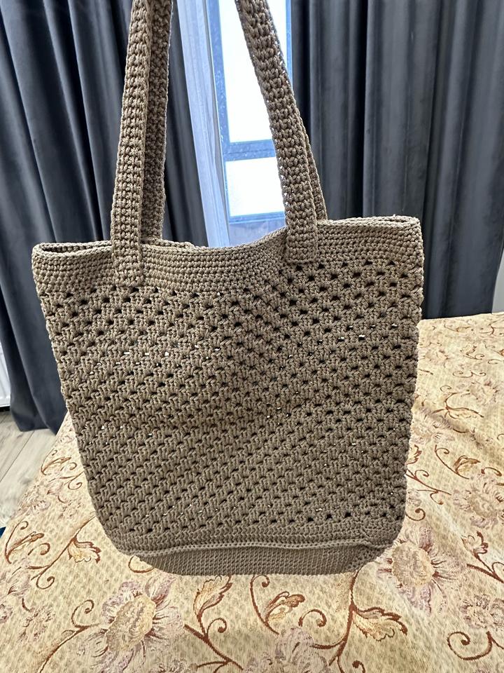 Hand Made Вязаный шопер
