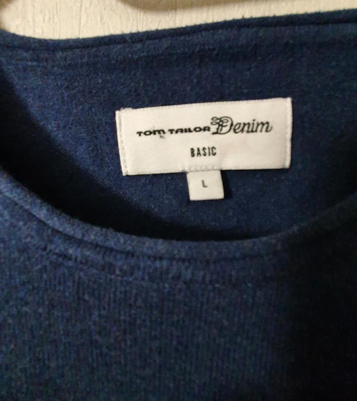 Tom Tailor Denim Свитер базовый синий, L