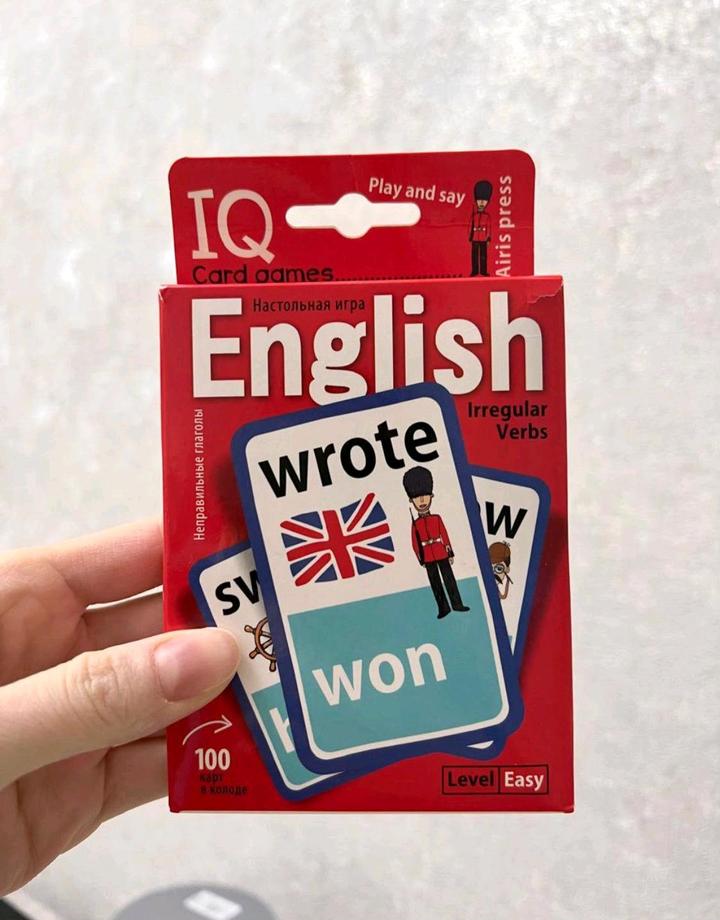 Настольная игра для взрослых и детей с карточками «English»