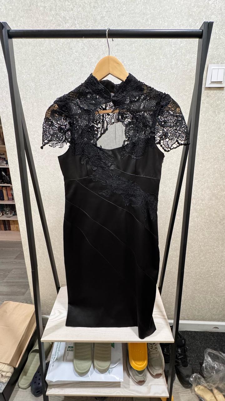 Платье Karen Millen вечернее черное с кружевом