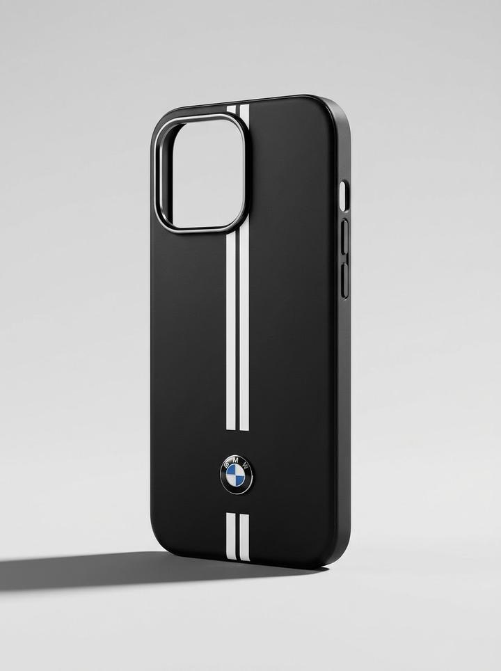 BMW стиліндегі қатты, берік чехол (iPhone 16 про мах)