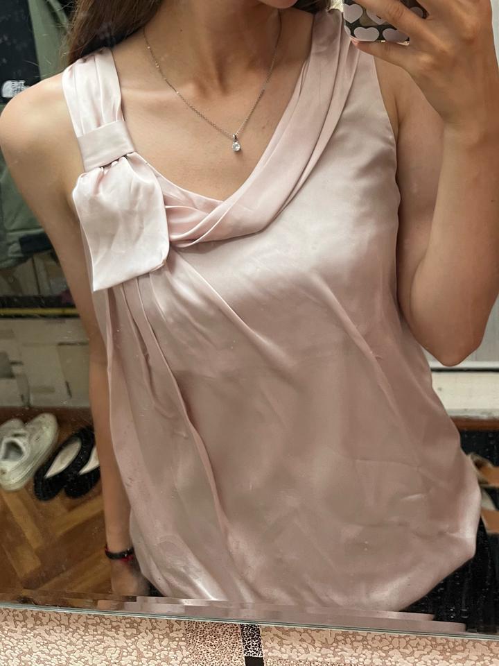 Атласный топ h&m