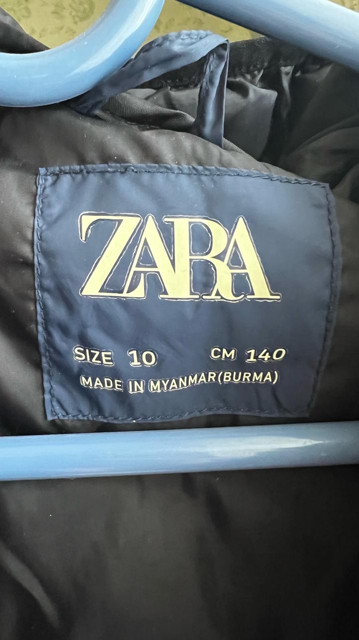 Зимняя куртка ZARA на рост до 150 см