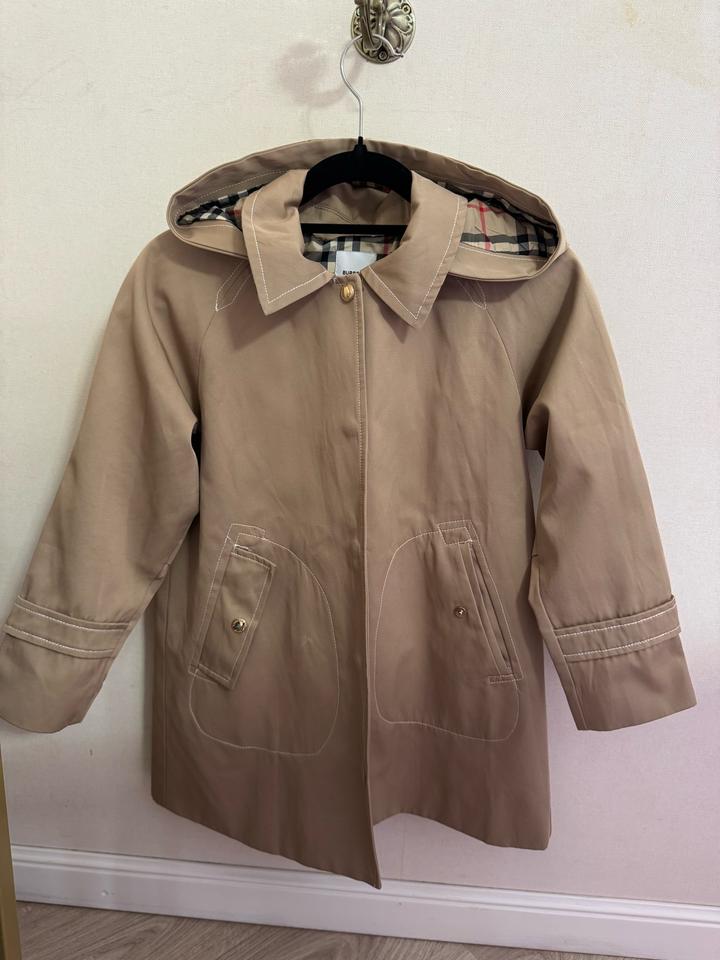 Детский  тренч Burberry с капюшоном
