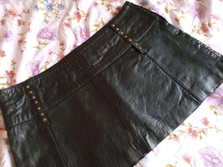 Zara Кожаная юбка