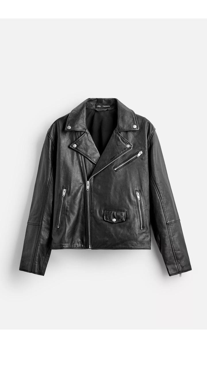 Кожаная куртка Косуха ZARA