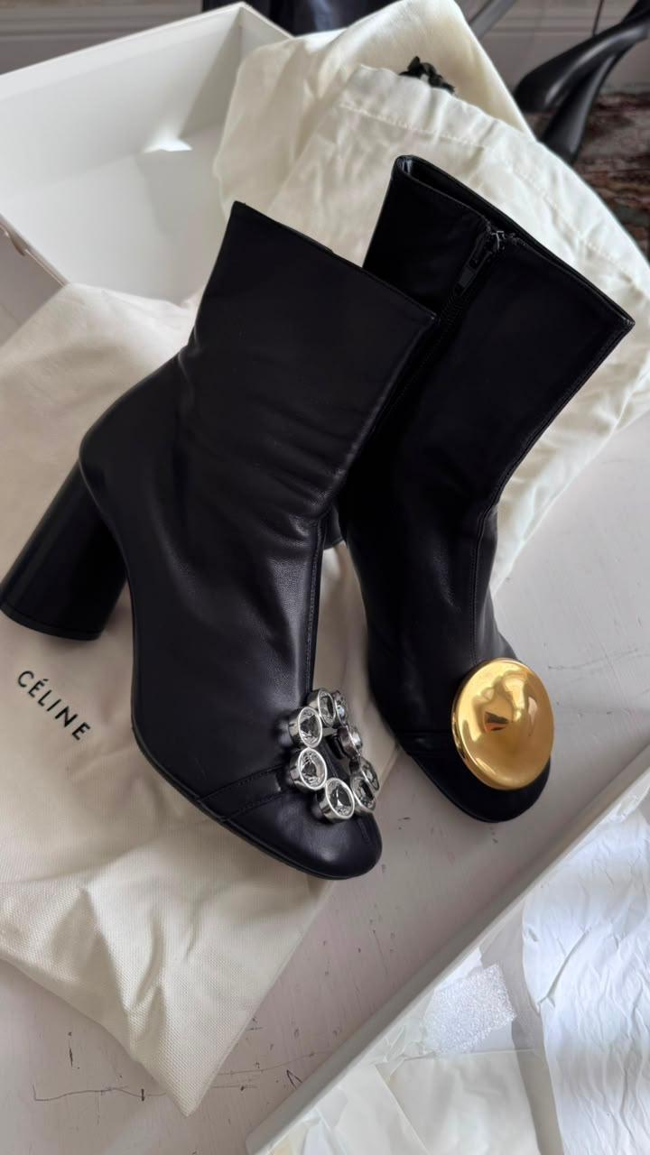 old celine Ботильоны