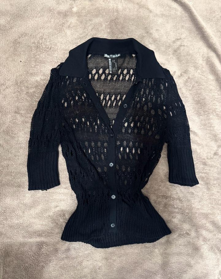 Ажурный кардиган на пуговицах Zara limited edition