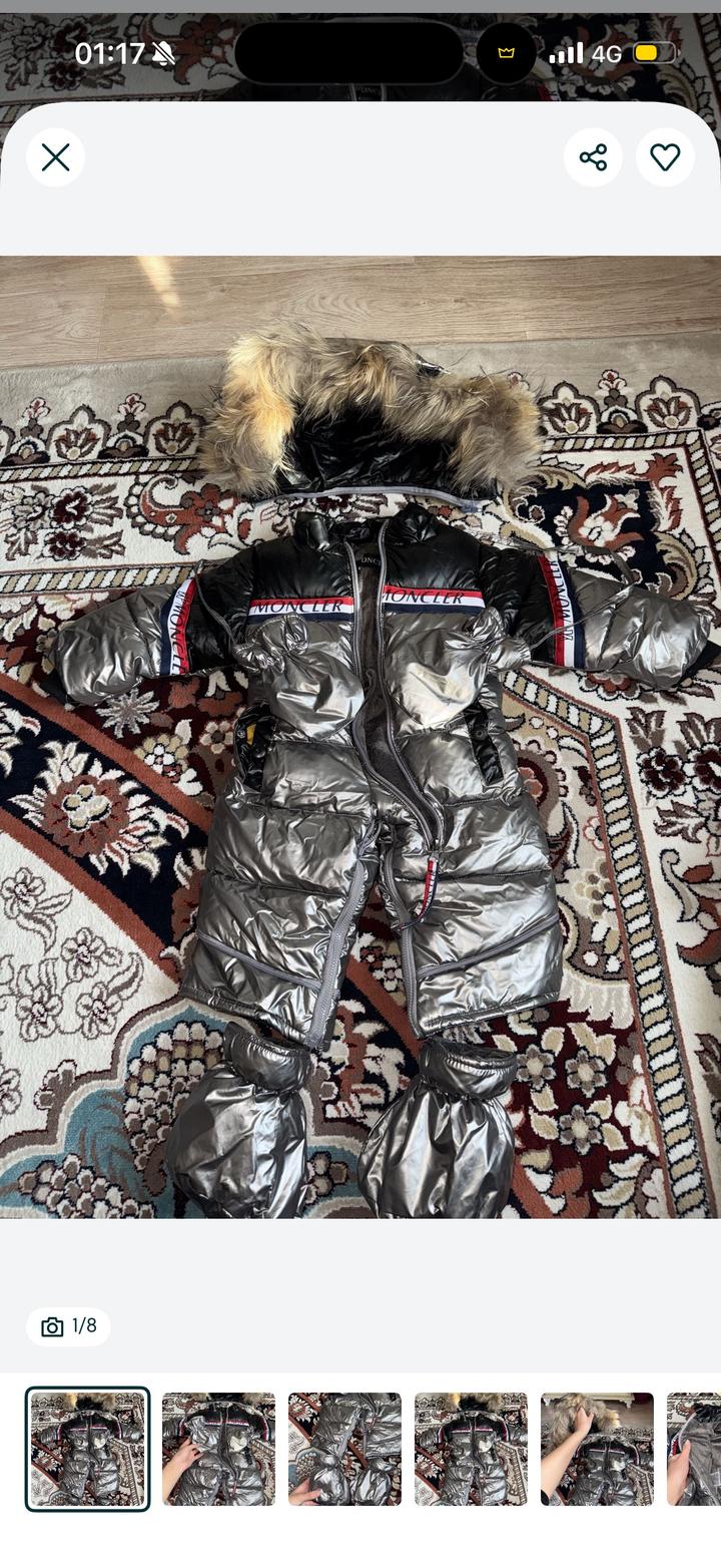 Детский комбинезон зимний moncler