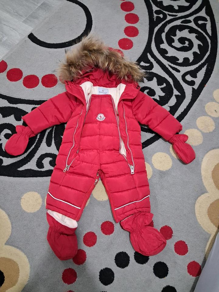 Детский зимний комбинезон Moncler (трансформер / с варежками и пинетками)