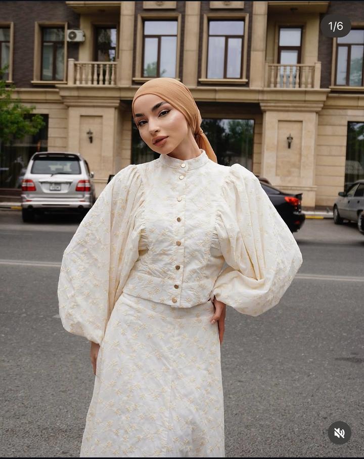 Aishastyle Костюм из блузы и юбки.