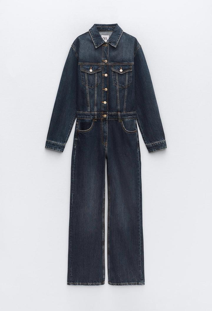 Джинсовый комбинезон ZARA
