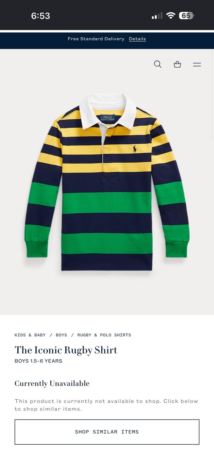 Регбийка Polo Ralph Lauren