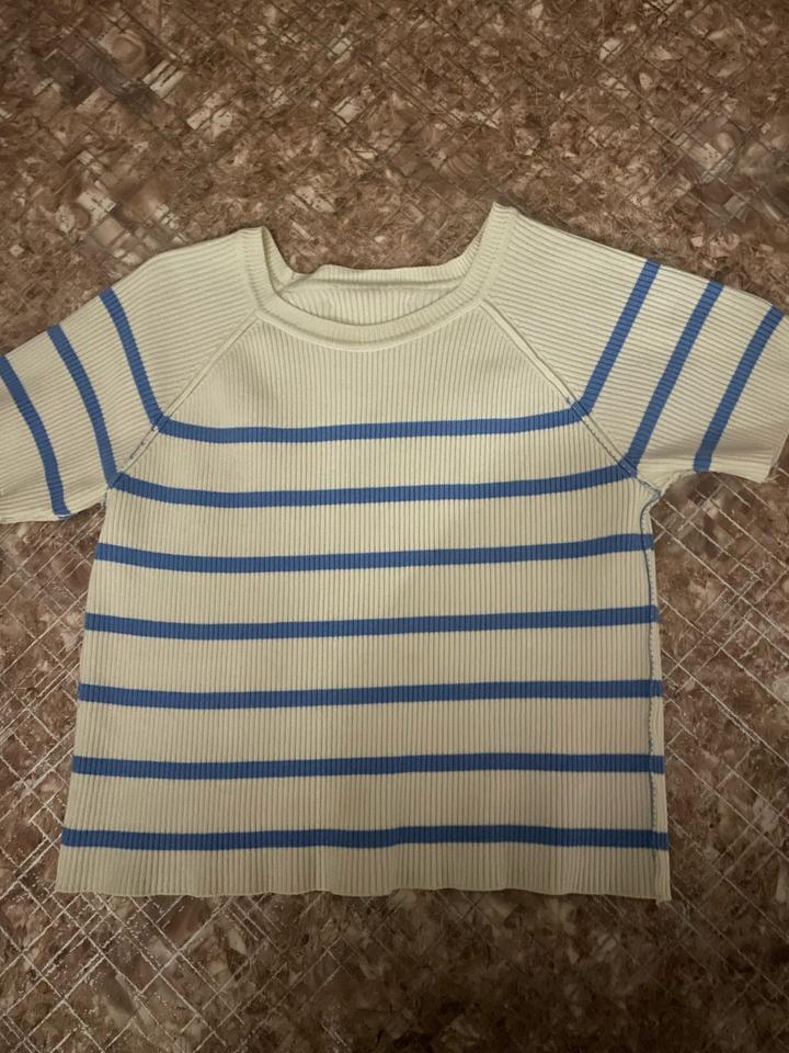 Zara Kids Трикотажная футболка в полоску