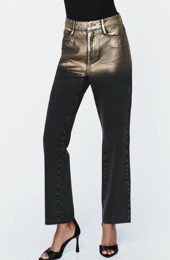 Лимитированные джинсы Zara xxs