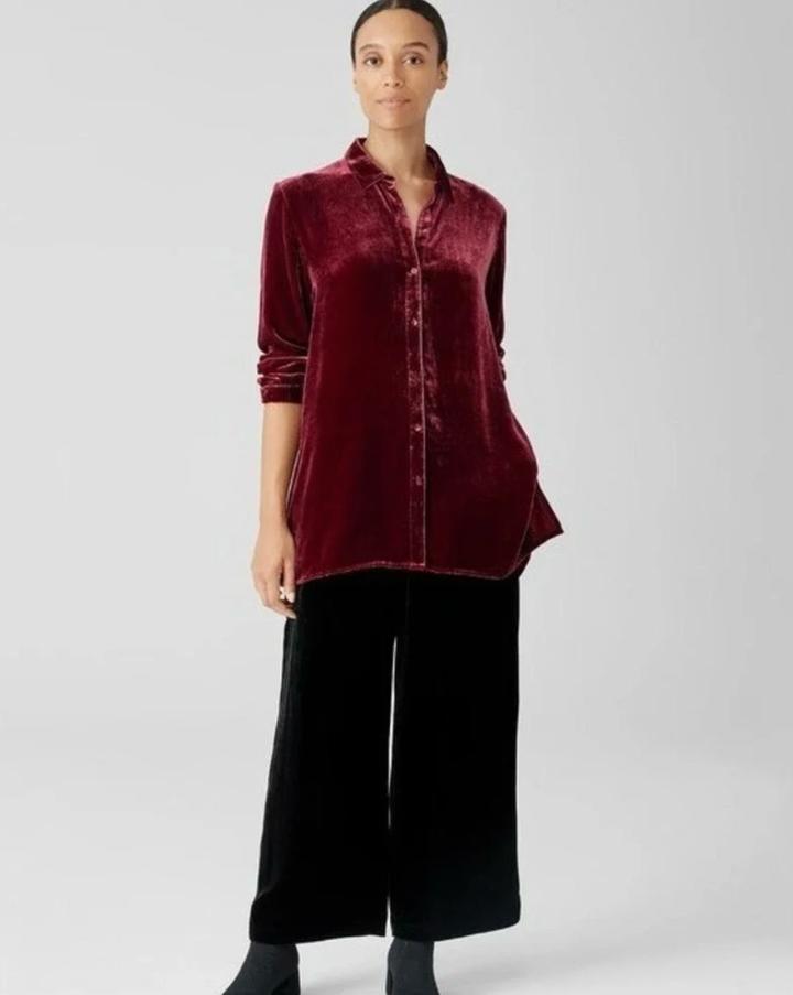 Eileen Fisher Велюровая блуза