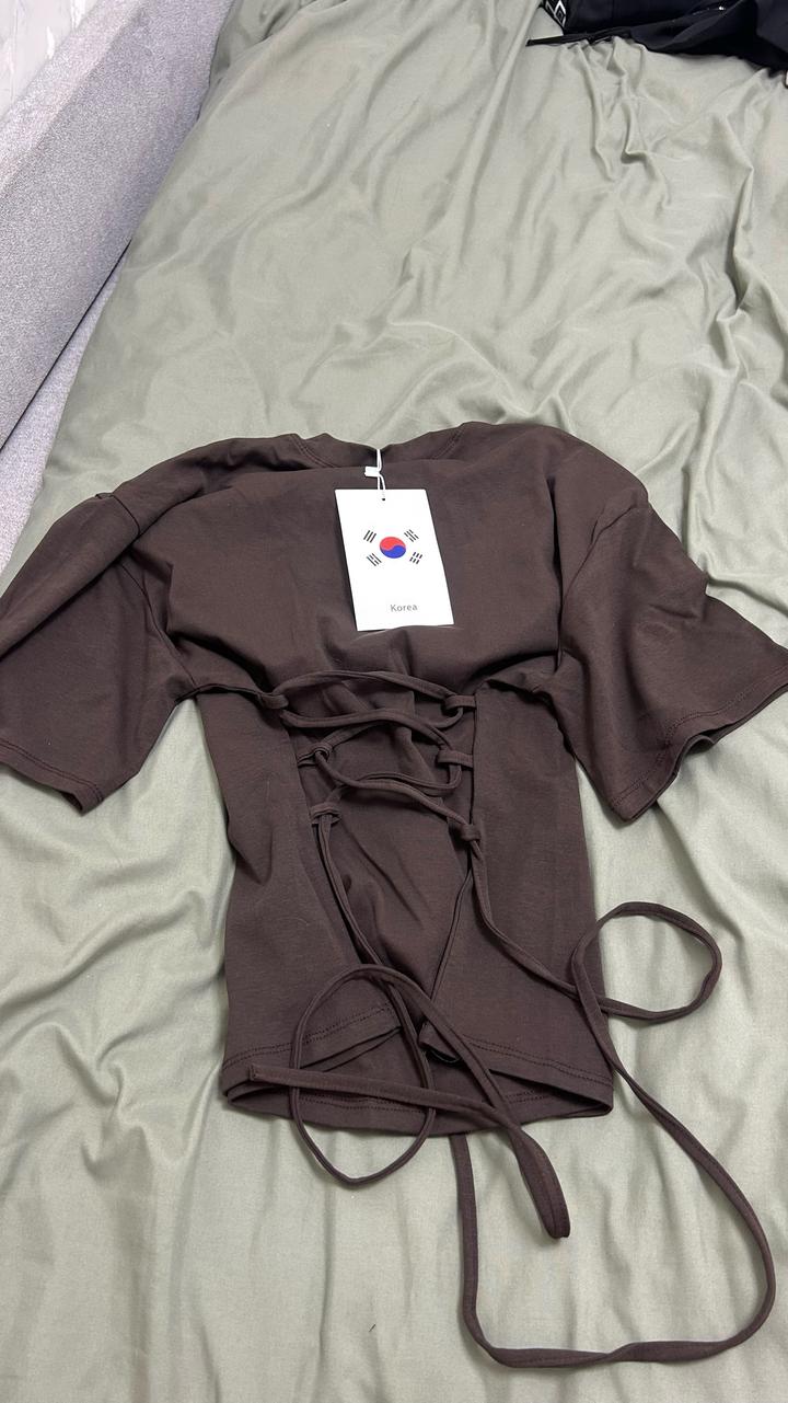 Made in Korea Топ со шнуровкой