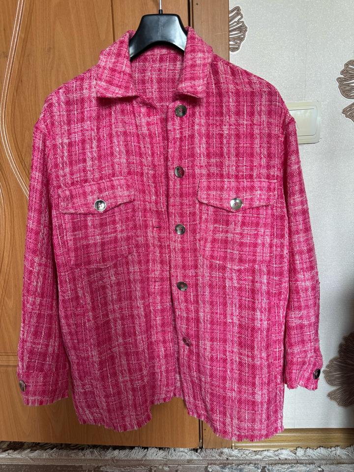 &Denim Рубашка-жакет из твида