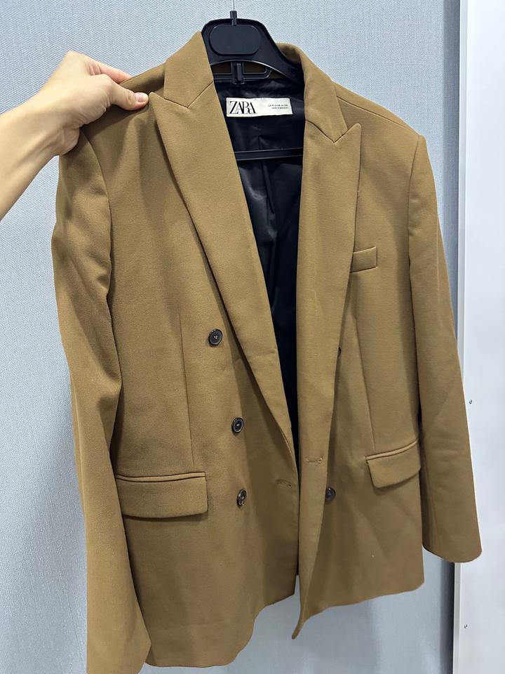 Пиджак коричневый ZARA