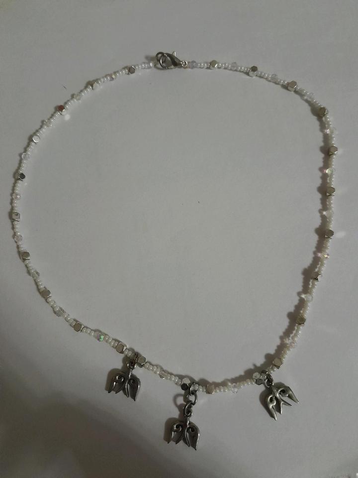 Handmade (ручная работа) чокер из бисера , подвеска