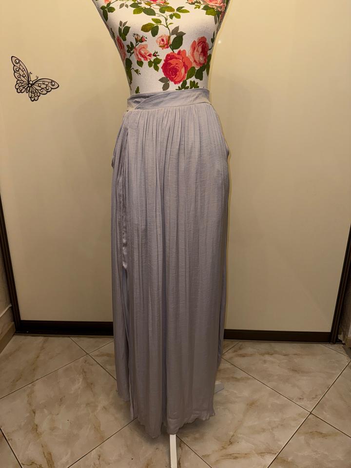 Длинная юбка миди/макси с разрезом и поясом (Zara Trafaluc)