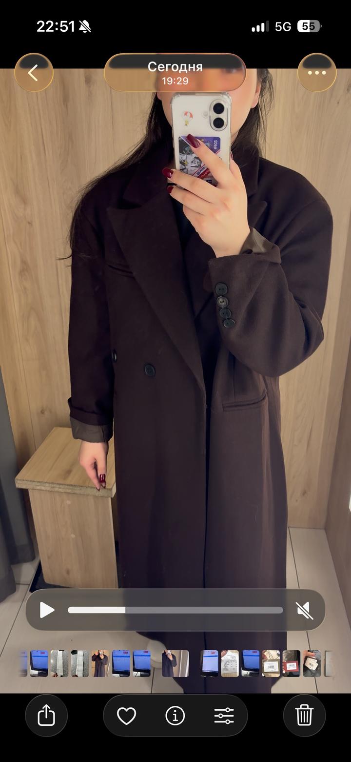 Пальто женское длинное