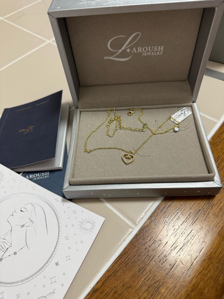 Колье Laroush Jewelry с подвеской сердце