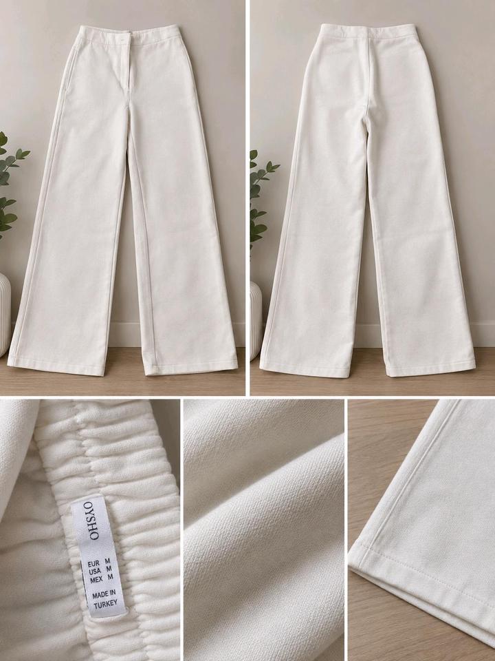 Белые брюки Oysho